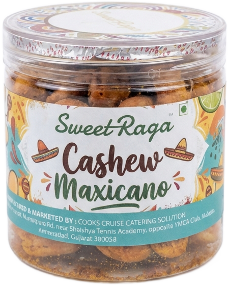 Sweetraga Cashew Mexicano - Premium Spiced Cashew Nuts