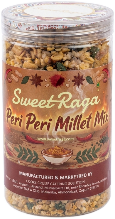 Sweetraga Peri Peri Millet Mix - Spicy Healthy Snack